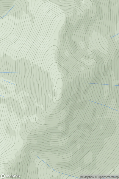 Thumbnail image for Beinn Dearg Mhor [Minginish and the Cuillin Hills] showing contour plot for surrounding peak